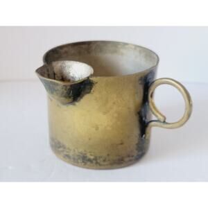 Antique Brass Moustache Mustache Cup Circa 1870's Collector Piece Rare